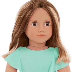 Our Generation 18 Inch Regular Doll With Denim & Tulle Skirt Lisa Shop
