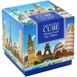 Toyworld NZ 100 Piece Cube Jigsaw Puzzle World Landmarks Discount
