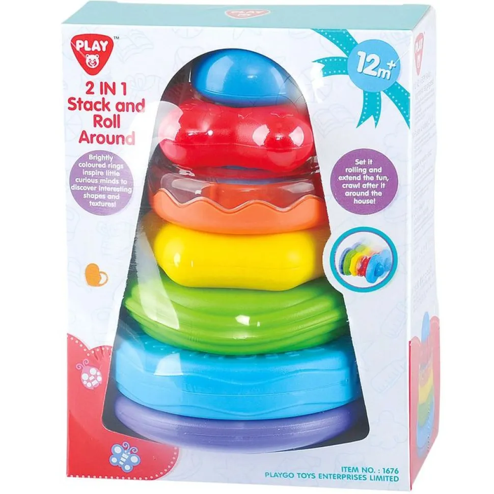 Playgo Toys Ent Ltd Playgo Toys Ent. Ltd. 2 In 1 Stack And Roll Around Online