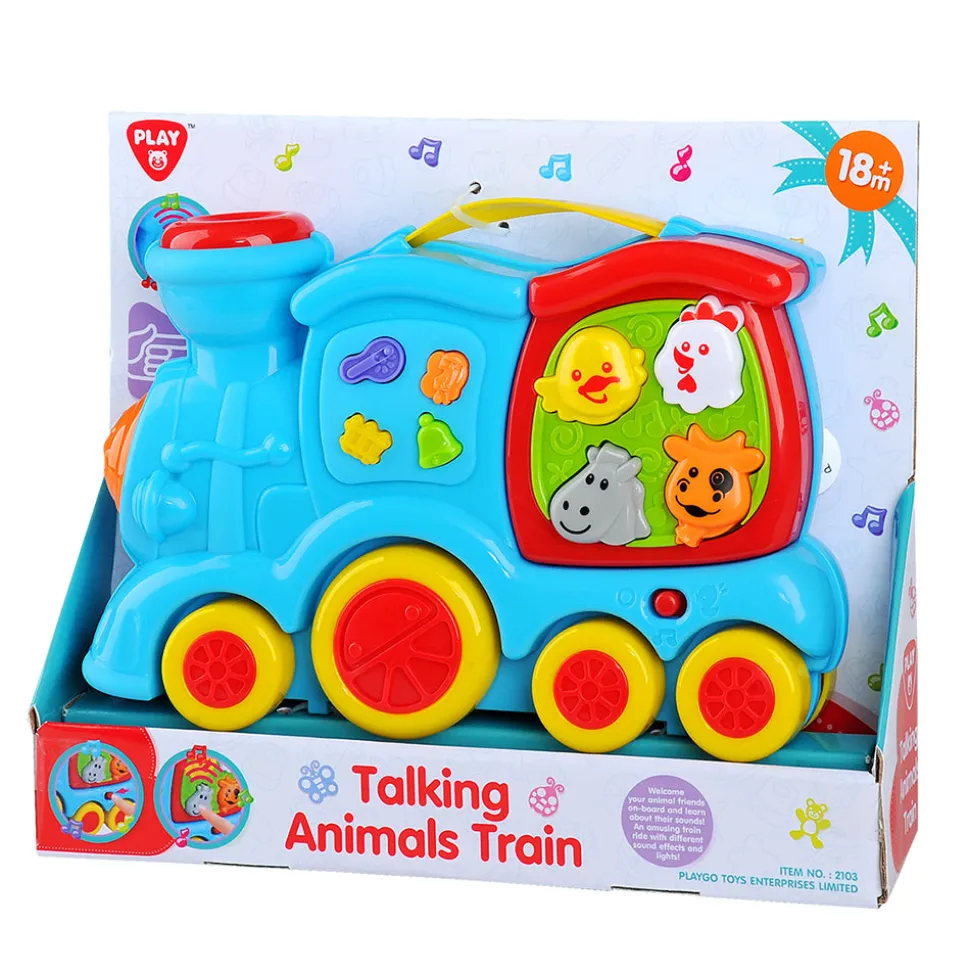 Playgo Toys Ent Ltd Playgo Toys Ent. Ltd. Battery Operated Talking Animals Train Outlet