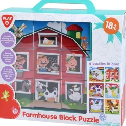 Playgo Toys Ent Ltd Playgo Toys Ent. Ltd. Farmhouse Block Puzzle Cheap