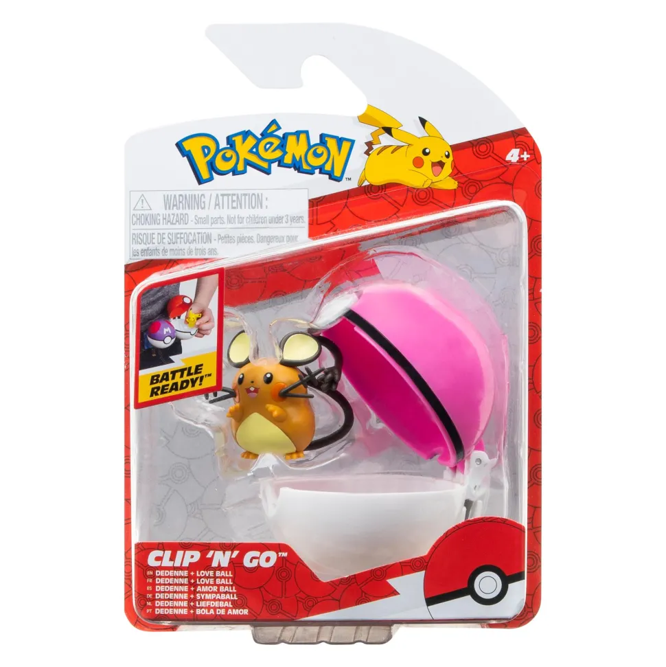 Pokemon Clip N Go Dedenne & Love Ball Flash Sale