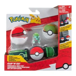 Pokemon Clip N Go Poke Ball Belt Set - Poke Ball & Nest Ball With Bulbasaur #2 Shop
