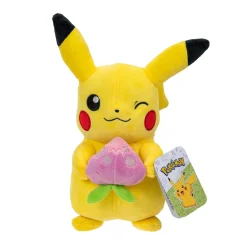 Pokemon 20cm Spring Plush Pikachu Holding Pecha Berry Best Sale
