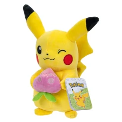 Pokemon 20cm Spring Plush Pikachu Holding Pecha Berry Best Sale