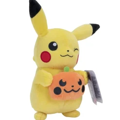 Pokemon Halloween 20cm Plush Pikachu Holding A Pumpkin Outlet