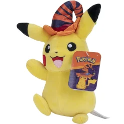 Pokemon Halloween 20cm Plush Pikachu Wearing Witches Hat Flash Sale