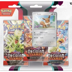Pokemon TCG Scarlet & Violet 3 Obsidian Flames Three Booster Blister Flash Sale