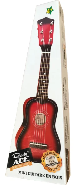 Toyworld NZ Ready Ace Audition Series Mini Wooden Guitar Red 52cm Hot