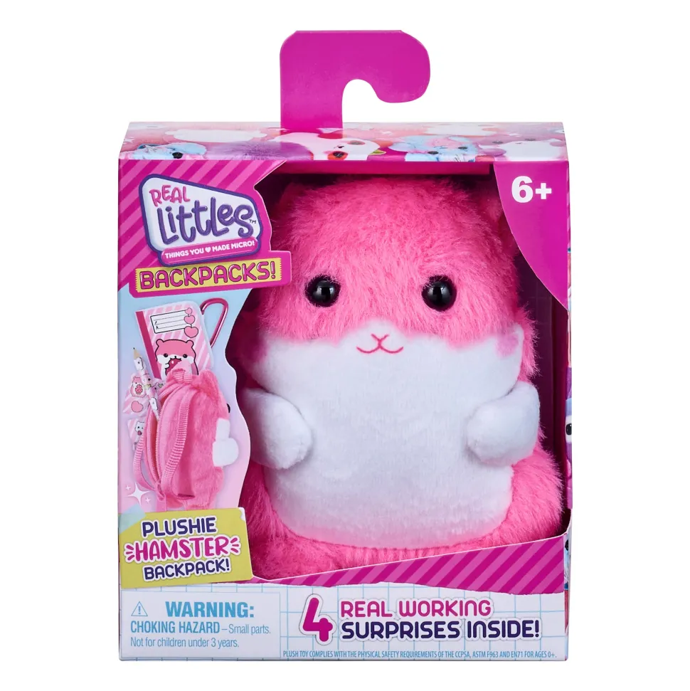 Real Littles Series 7 Plushie Pet Backpack Hamster Clearance
