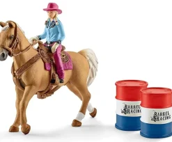 Schleich Farm World Cowgirl Barrel Racing Fun Set Clearance