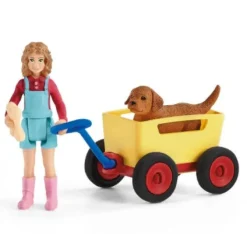 Schleich Farm World Puppy Wagon Ride Set Online