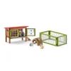 Schleich Farm World Rabbit Hutch Set Flash Sale