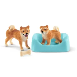 Schleich Farm World Shiba Inu Mother And Puppy Cheap