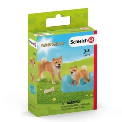 Schleich Farm World Shiba Inu Mother And Puppy Cheap