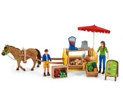 Schleich Farm World Sunny Day Mobile Farm Stand Set Store