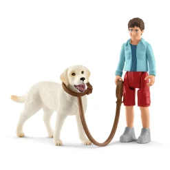 Schleich Farm World Walking With Labrador Retriever Set Best Sale