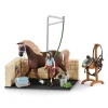 Schleich Horse Club Washing Area With Emily & Luna Clearance