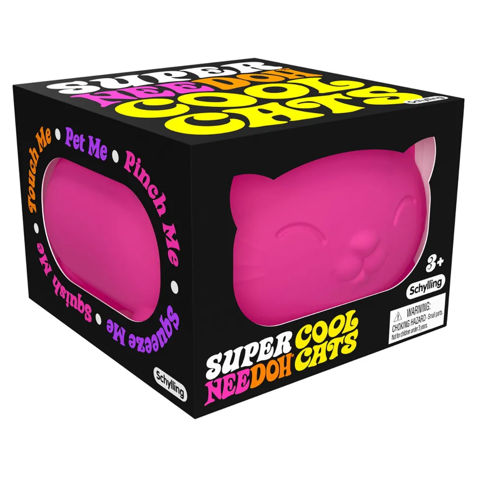 schylling Cool Cat Super NeeDoh Assorted Styles New