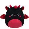 Squishmallows 7.5 Inch Plush S20 Rebecca Black And Maroon Jersey Devil Fashion