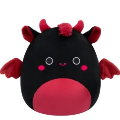 Squishmallows 7.5 Inch Plush S20 Rebecca Black And Maroon Jersey Devil Fashion