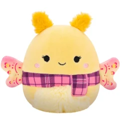 Squishmallows 5 Inch Plush S20 Miry Yellow Moth With Pink Plaid Scarf Cheap