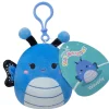 Squishmallows 3.5 Inch Plush Clip-On S20 Waverly Blue Butterfly Sale