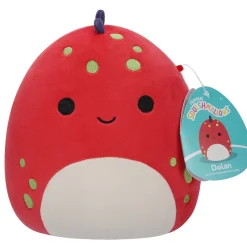 Squishmallows 7.5 Inch Plush Dolan Red Dino New