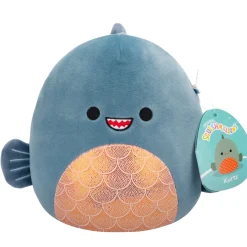 Squishmallows 7.5 Inch Plush S20 Kurtz Dark Grey Teal Piranha Shop