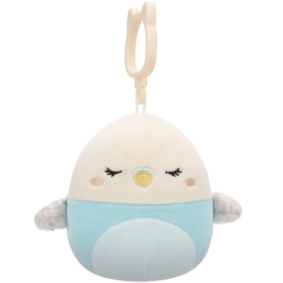 Squishmallows 3.5 Inch Plush Clip-On S20 Tycho Blue And White Parakeet Cheap