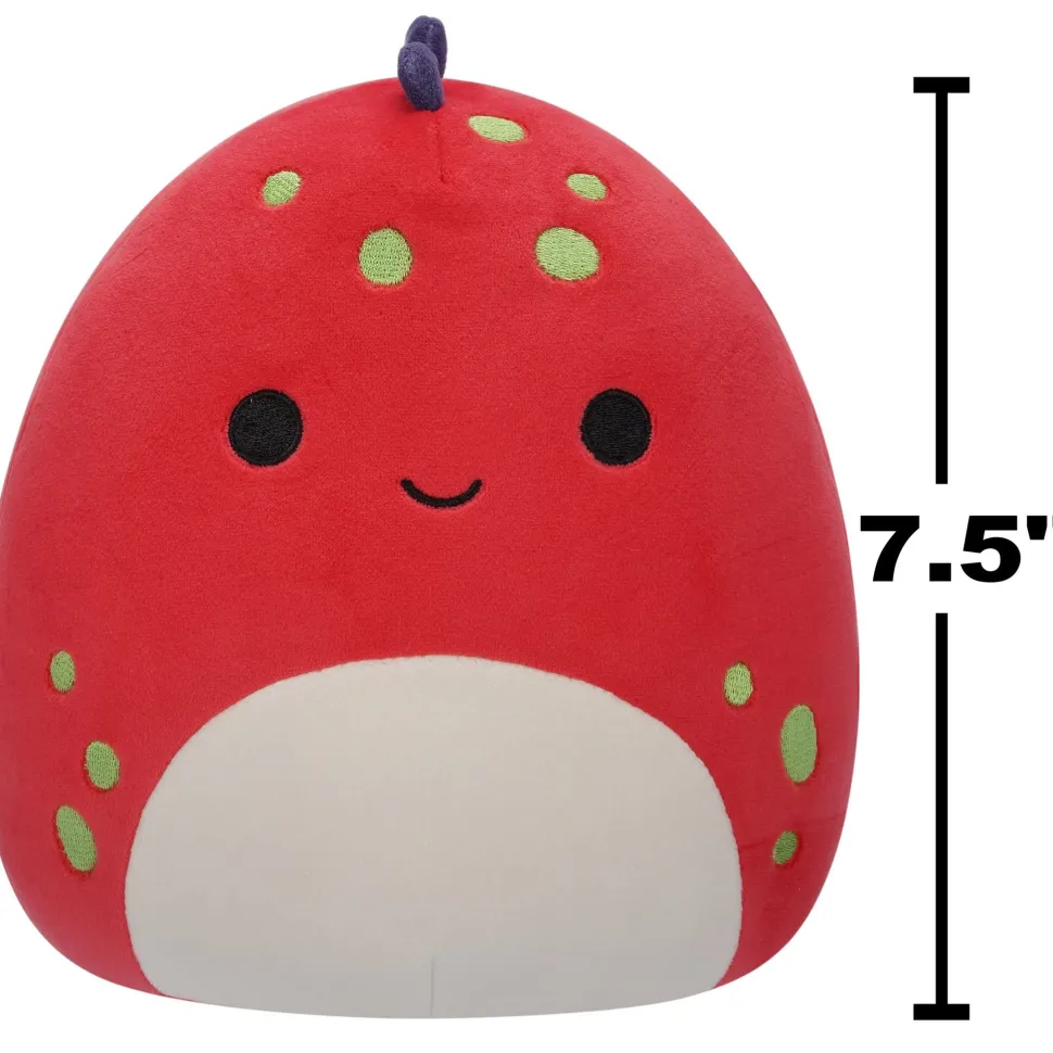 Squishmallows 7.5 Inch Plush Dolan Red Dino New