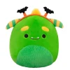 Squishmallows Season Halloween 7.5 Inch Plush Callum Green Monster With Bat Headband Fashion