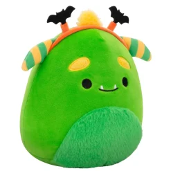 Squishmallows Season Halloween 7.5 Inch Plush Callum Green Monster With Bat Headband Fashion