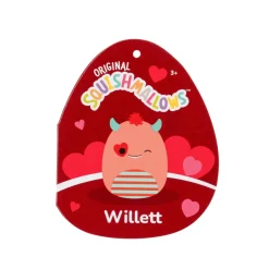 Squishmallows Valentines 3.5 Inch Plush Clip-On Willett The Monster Flash Sale