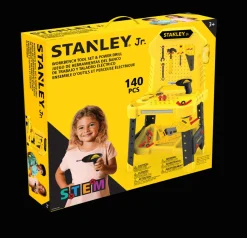 Stanley Jr. 140 Piece Workbench Tool Set & Power Drill Hot