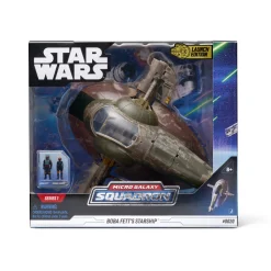 Star Wars Micro Galaxy Squadron 8 Inch Deluxe Vehicle & Figure 0021 Boba Fett's Starship Fashion
