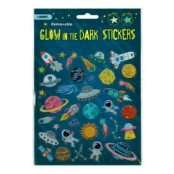 Toyworld NZ STICKERS GLOW-IN-THE-DARK SPACE ROCKETS Cheap