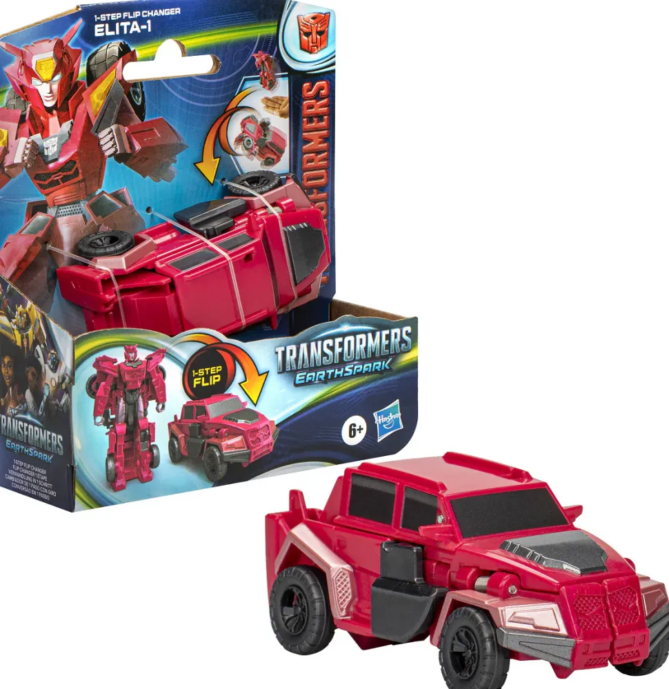 Transformers Earthspark 1 Step Flip Changer Elita New
