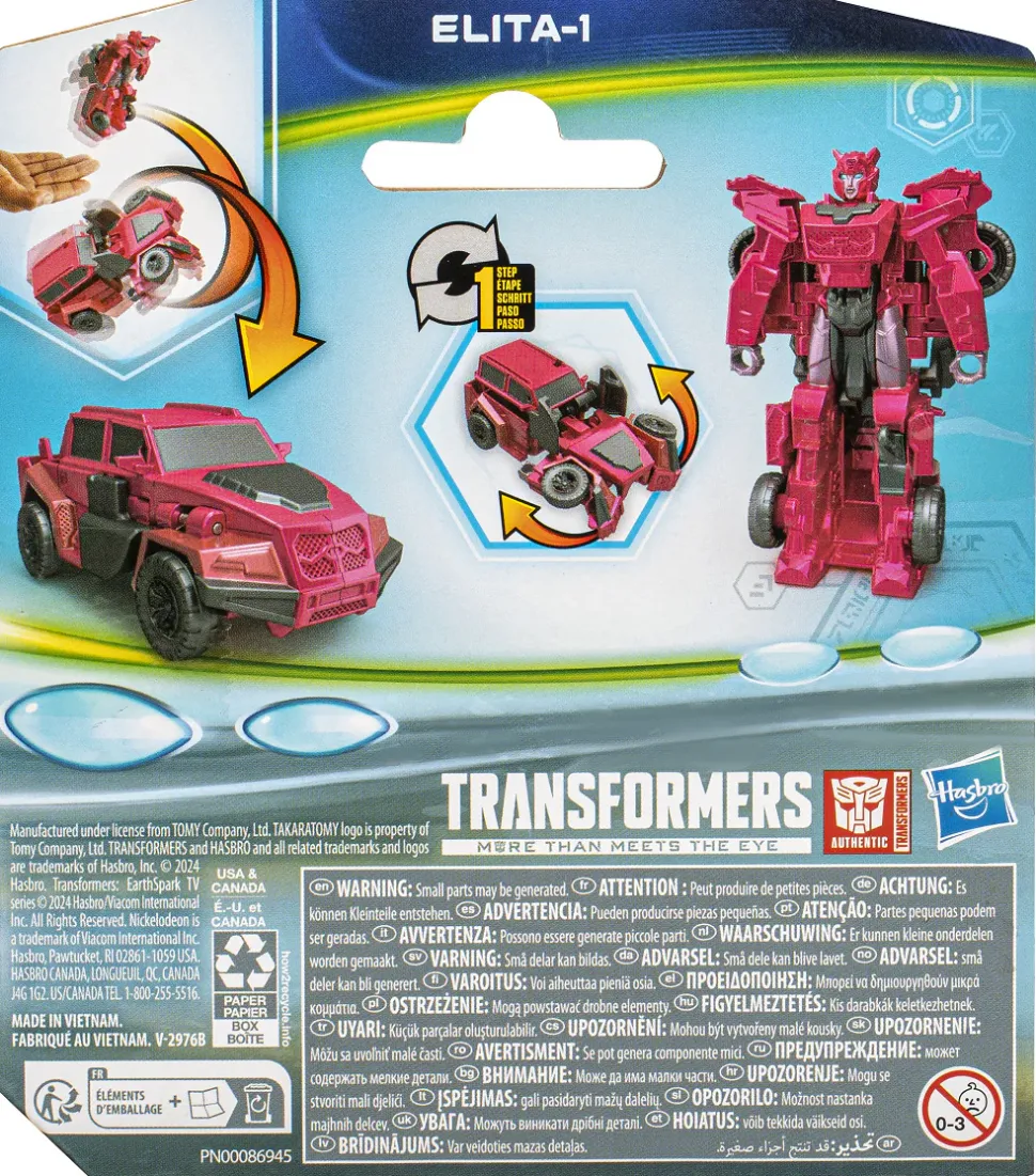 Transformers Earthspark 1 Step Flip Changer Elita New