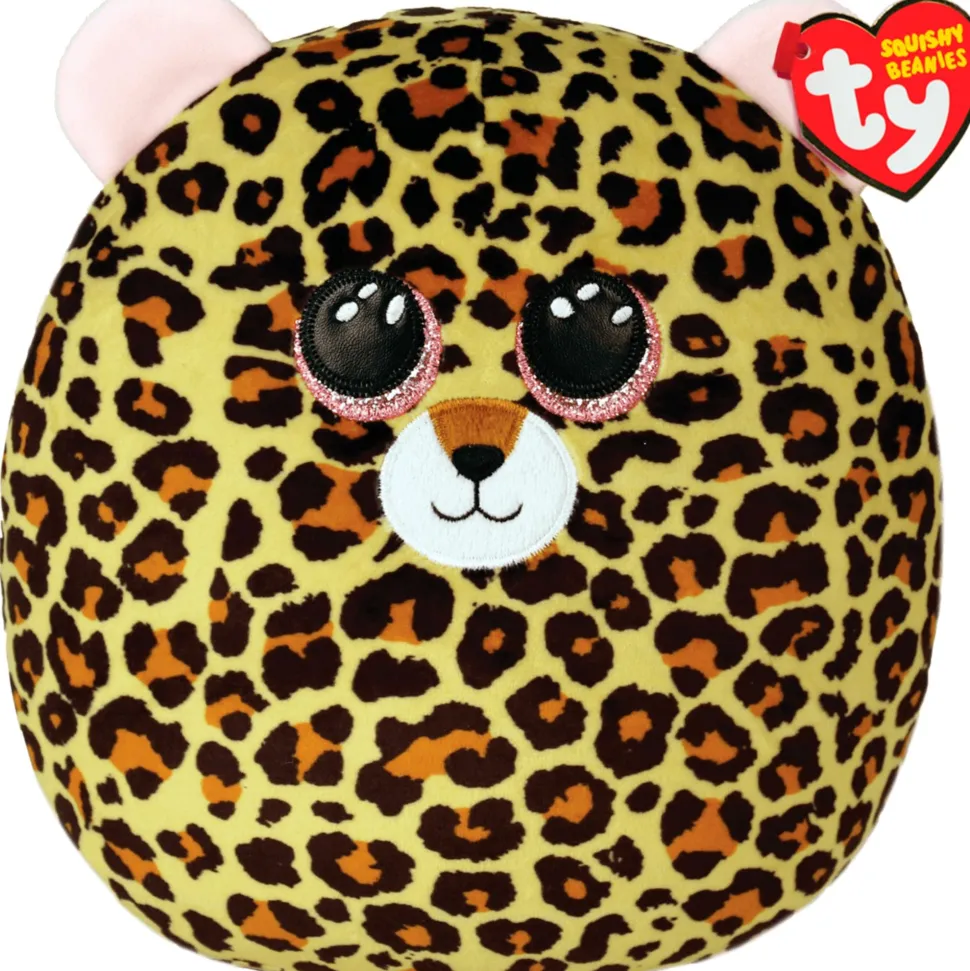 Ty Beanies Ty Squishy Beanies 25cm - Brown & Pink Leopard Hot