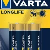 Varta Alkaline Longlife C 2 Pack Discount