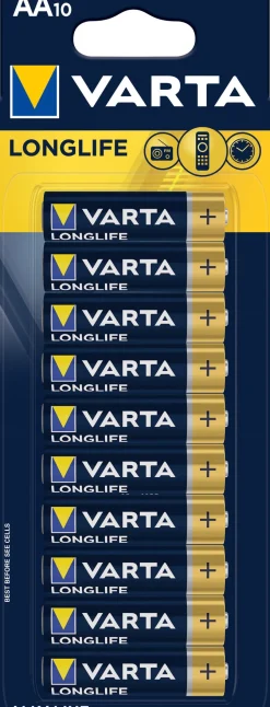 Varta Longlife AA Battery 10 Pack Best Sale