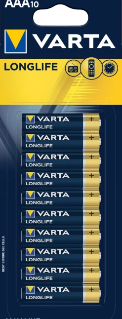 Varta Longlife AAA Battery 10 Pack Cheap