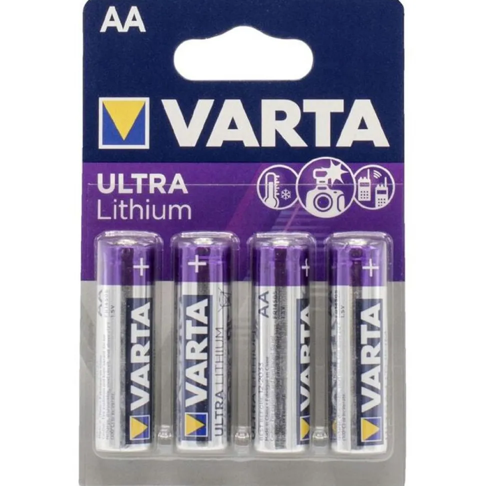 Varta Ultra Lithium AA Battery 4 Pack Fashion