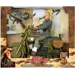 World Peacekeepers World Peace Keepers 1:6 WWII Military Motorbike Best Sale