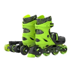 Yvolution Neon 2In1 Combo Skates Black Green Size 12-2 Best Sale