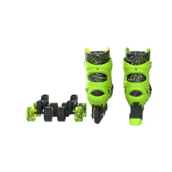 Yvolution Neon 2In1 Combo Skates Black Green Size 12-2 Best Sale