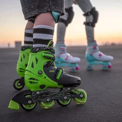 Yvolution Neon 2In1 Combo Skates Black Green Size 12-2 Best Sale