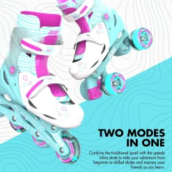 Yvolution Neon 2In1 Combo Skates Black Green Size 12-2 Best Sale