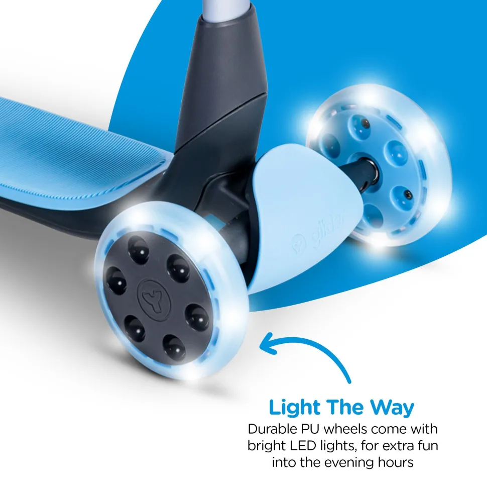 Yvolution Y Glider Luna 5In1 Kids Scooter Blue Best